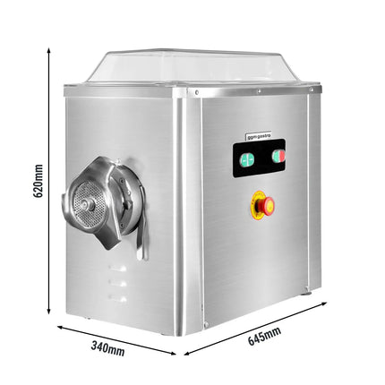 GGM Gastro Heavy Duty Electric Meat Mincer - Size 32 - 600kg/h - 2.2 kW - 1400rpm - Mincing Plate 4mm
