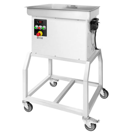 GGM Gastro Heavy Duty Electric Meat Mincer - Size 32 - 600kg/h - 3 kW - 236rpm - Mincing Plate 3.5mm - with Castors - with Cooling System