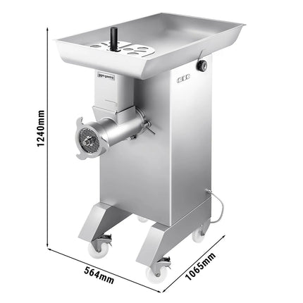 GGM Gastro Heavy Duty Electric Meat Mincer - Size 42 - 800-1000kg/h - 3.68 kW - Mincing Plate 8mm
