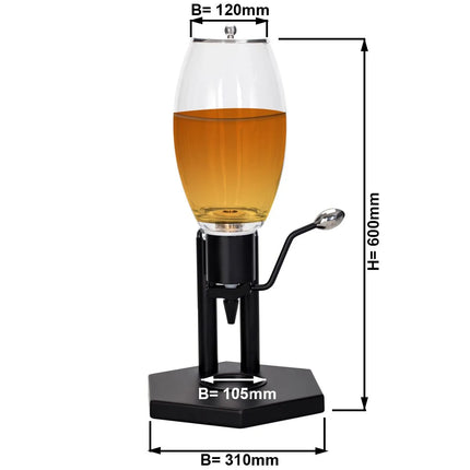 GGM Gastro Honey Dispenser - 5 L - Black