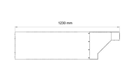 GGM Gastro Hood for Pizza Oven - 990x1230x150mm - Stainless Steel - for PDP66T & PDP66TTC-NB