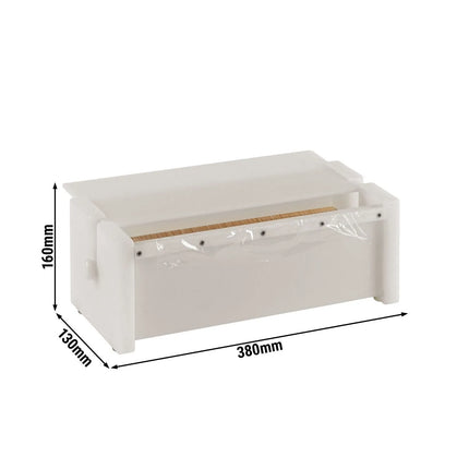 GGM Gastro Hộp Cắt Màng Bọc & Giấy Bạc - Nhựa - Khổ Cuộn 380mm - Lưỡi Cắt