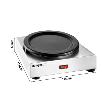 GGM Gastro Hot Plate - 60 W - for 1 Coffee or Tea Pot each Ø174mm