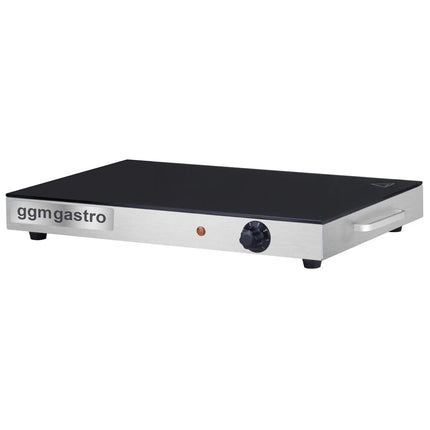 GGM Gastro Hot Plate - Stainless Steel - with Ceramic Glass Surface - 260 W