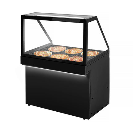 GGM Gastro Hot Servery Counter TORONTO - 1300mm - black front - Hot Top