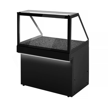 GGM Gastro Hot Servery Counter TORONTO - 1300mm - black front - Hot Top