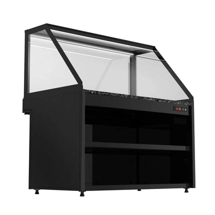 GGM Gastro Hot Servery Counter TORONTO - 1300mm - black front - Hot Top