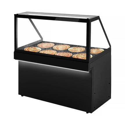 GGM Gastro Hot Servery Counter TORONTO - 1500mm - black front - Hot Top