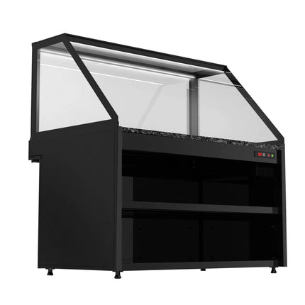 GGM Gastro Hot Servery Counter TORONTO - 1500mm - black front - Hot Top