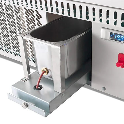 GGM Gastro Ice Cream Display Freezer | IVY - 1606mm - Ventilated cooling - with LED lighting - for 16 x 5 litres Napoli pans - White