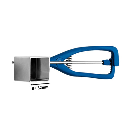 GGM Gastro Ice Cream Scoop - Square - 32x32mm - Stainless Steel - 33ml