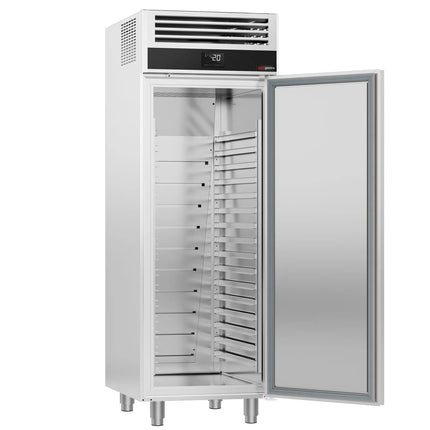GGM Gastro Ice Cream Storage Freezer Stainless Steel - with 1 door - for 48x 5L or 32x 7L Ice Cream Containers