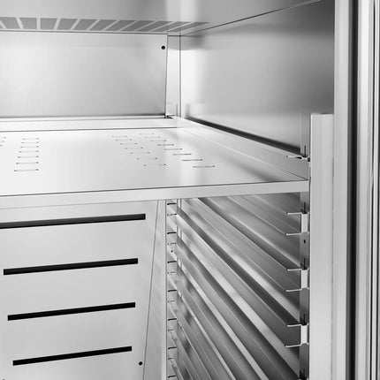 GGM Gastro Ice Cream Storage Freezer Stainless Steel - with 1 door - for 48x 5L or 32x 7L Ice Cream Containers