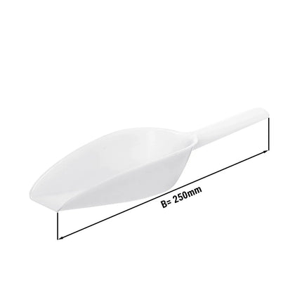 GGM Gastro Ice Scoop - with Holder - 250ml - Small - White
