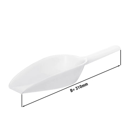 GGM Gastro Ice Scoop - with Holder - 512ml (532 ml) - Medium - White
