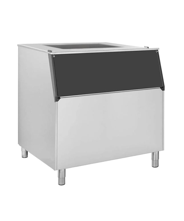 GGM Gastro Ice storage bin - Sanitary polyethylene container & AISI 304 stainless steel - 762x819x1224mm - for ice makers EWMI335, FEI135N, FEI390 & FEI565 - 480kg capacity