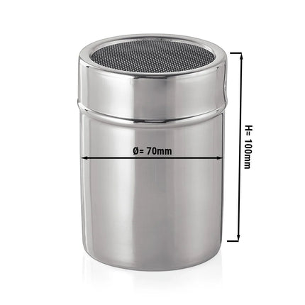 GGM Gastro Icing Sugar Dredger - Stainless Steel - 300ml - Height:120mm