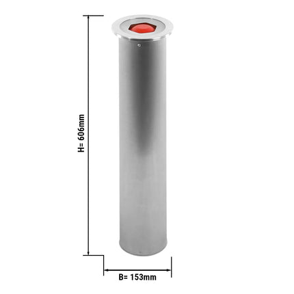 GGM Gastro In-Counter Cup Dispenser - Stainless Steel - spring-loaded - In-Counter Version