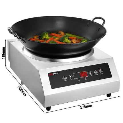 GGM Gastro Induction wok - 3.5kW - 1 cooking zone - Ø 460mm - incl. wok