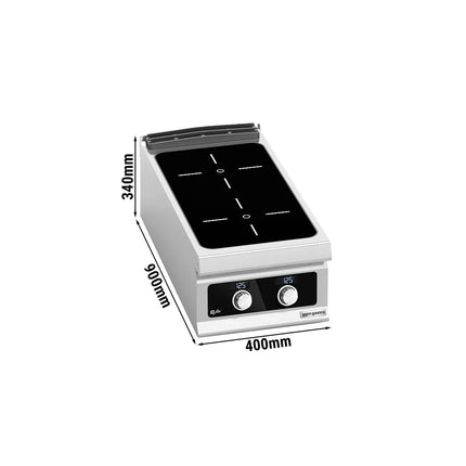GGM Gastro Infrared Hob - 8kW - 2 zones - Bflex Digital