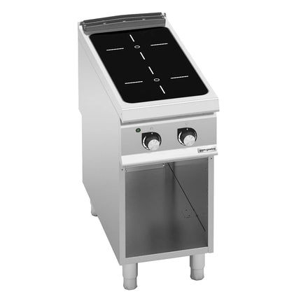 GGM Gastro Infrared Hob - 8kW - 2 zones - with open base shelf