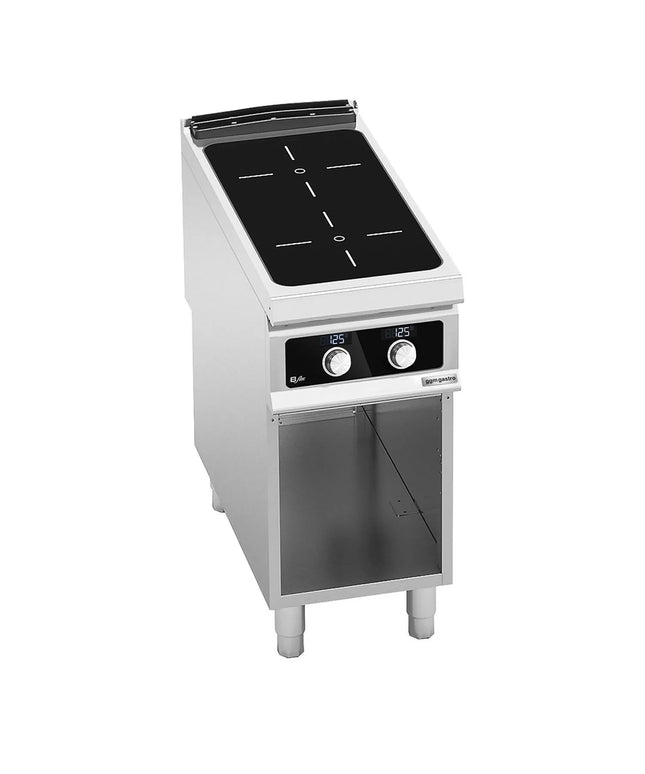 GGM Gastro Infrared Hob - 8kW - 4 zones - with open base shelf - Bflex Digital