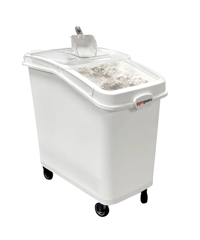 GGM Gastro Ingredient Bin Trolley - 100L - Polypropylene - Mobile on Castors