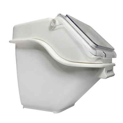 GGM Gastro Ingredient Bin - with Flip Lid - 20L - Polypropylene - White - Stackable