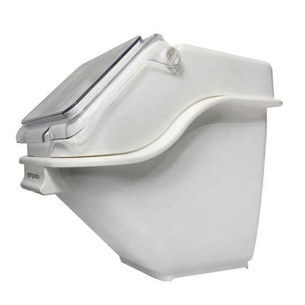 GGM Gastro Ingredient Bin - with Flip Lid - 20L - Polypropylene - White - Stackable