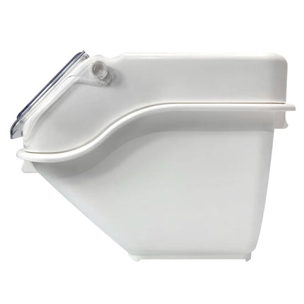 GGM Gastro Ingredient Bin - with Flip Lid - 20L - Polypropylene - White - Stackable