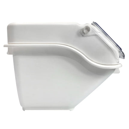 GGM Gastro Ingredient Bin - with Flip Lid - 20L - Polypropylene - White - Stackable
