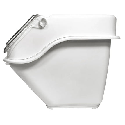 GGM Gastro Ingredient Bin - with Flip Lid - 40L - Polypropylene - White - Stackable