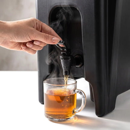 GGM Gastro Insulated Drink Dispenser with Tap - Hot & Cold - 10L - Black