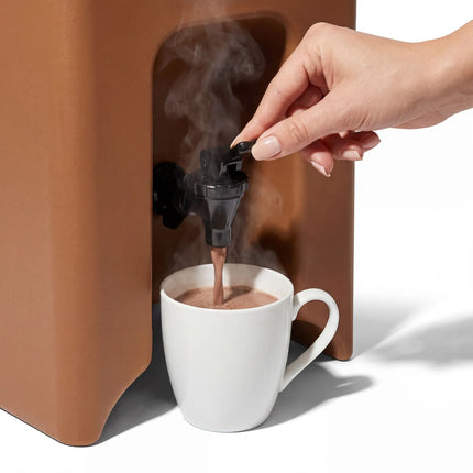 GGM Gastro Insulated Drink Dispenser with Tap - Hot & Cold - 18L - Terracotta