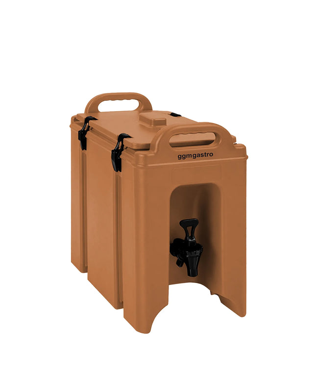 GGM Gastro Insulated Drink Dispenser with Tap - Hot & Cold - 7L - Terracotta