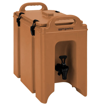 GGM Gastro Insulated Drink Dispenser with Tap - Hot & Cold - 7L - Terracotta