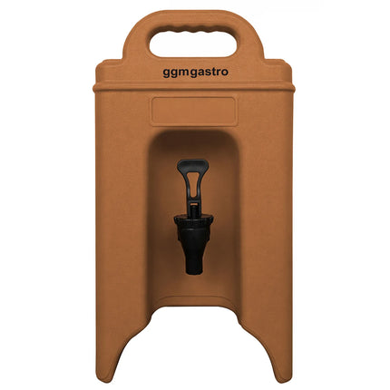 GGM Gastro Insulated Drink Dispenser with Tap - Hot & Cold - 7L - Terracotta