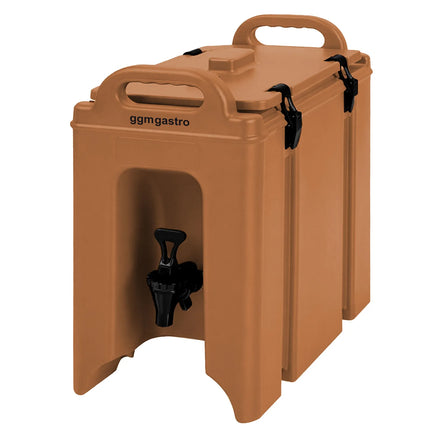 GGM Gastro Insulated Drink Dispenser with Tap - Hot & Cold - 7L - Terracotta
