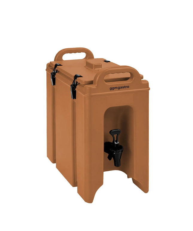 GGM Gastro Insulated Drink Dispenser with Tap - Hot & Cold - 9.4L - Terracotta