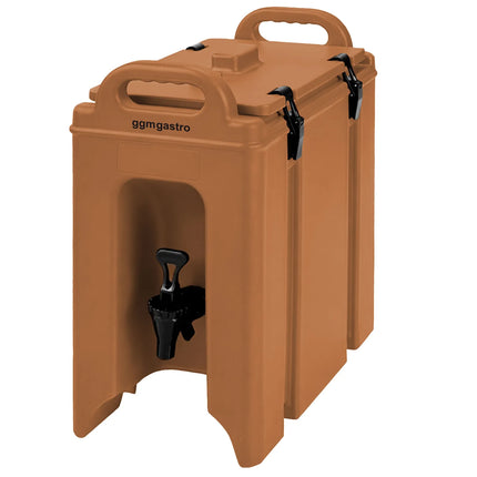 GGM Gastro Insulated Drink Dispenser with Tap - Hot & Cold - 9.4L - Terracotta