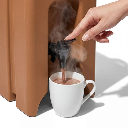 GGM Gastro Insulated Drink Dispenser with Tap - Hot & Cold - 9.4L - Terracotta