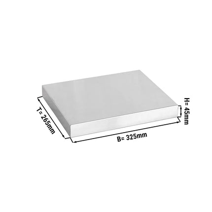 GGM Gastro Integrated Cooling Plate - 265mm - +0 to +8°C - 1/2x GN 1/1 - W
