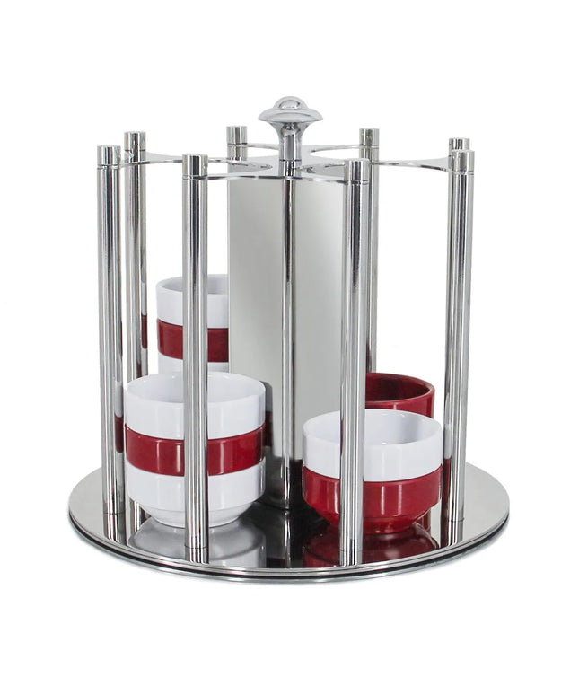 GGM Gastro Jam Etagere / Buffet Stand - rotating - Stainless steel - Chrome - Ø180mm