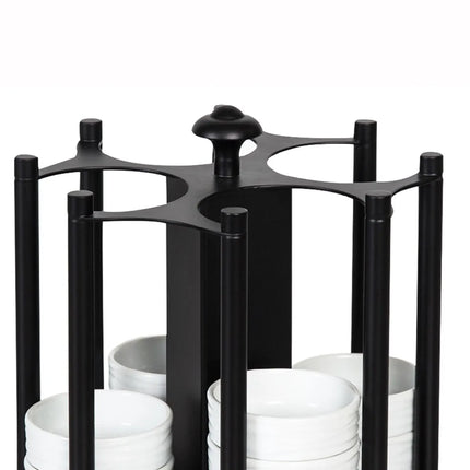 GGM Gastro Jam Etagere / Buffet Stand - rotating - Stainless steel, powder-coated - Black - Height: 170mm