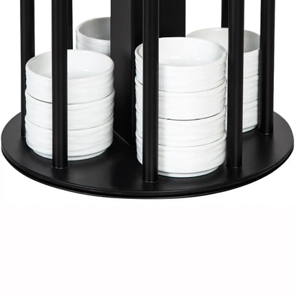GGM Gastro Jam Etagere / Buffet Stand - rotating - Stainless steel, powder-coated - Black - Height: 170mm