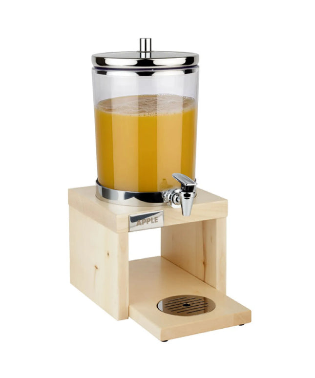 GGM Gastro Juice Dispenser - BRIDGE - polycarbonate tank with tap - 6 Litres - Stainless steel - incl. wire stand, 2 ice packs & touchless adaptor