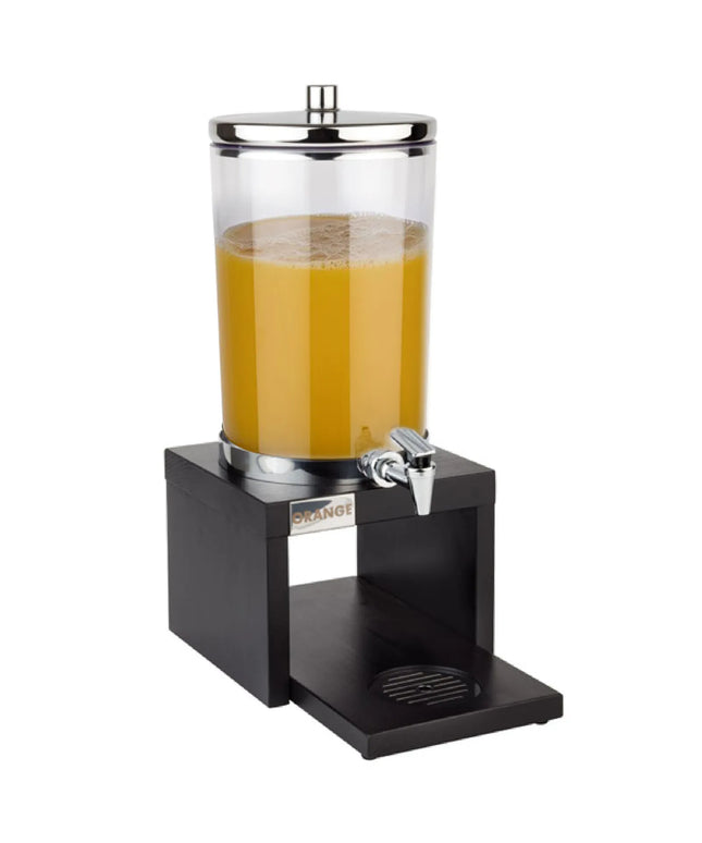 GGM Gastro Juice Dispenser - BRIDGE - polycarbonate tank with tap - 6 Litres - Stainless steel - incl. wire stand, 2 batteries & touchless adaptor