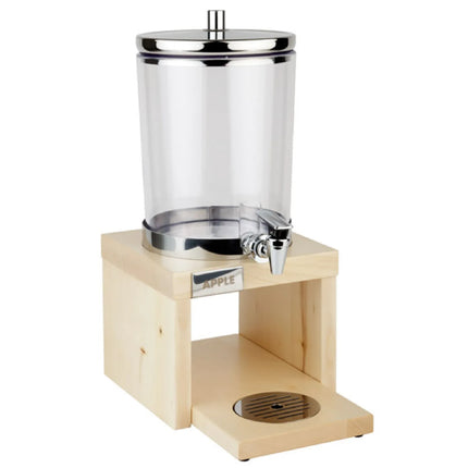 GGM Gastro Juice Dispenser - BRIDGE - polycarbonate tank with tap - 6 Litres - Stainless steel - incl. wire stand, 2 ice packs & touchless adaptor