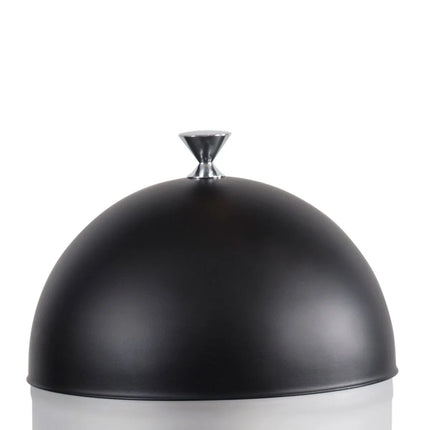 GGM Gastro Juice Dispenser - polycarbonate container with lid on stainless-steel base - 7 Litres - Black