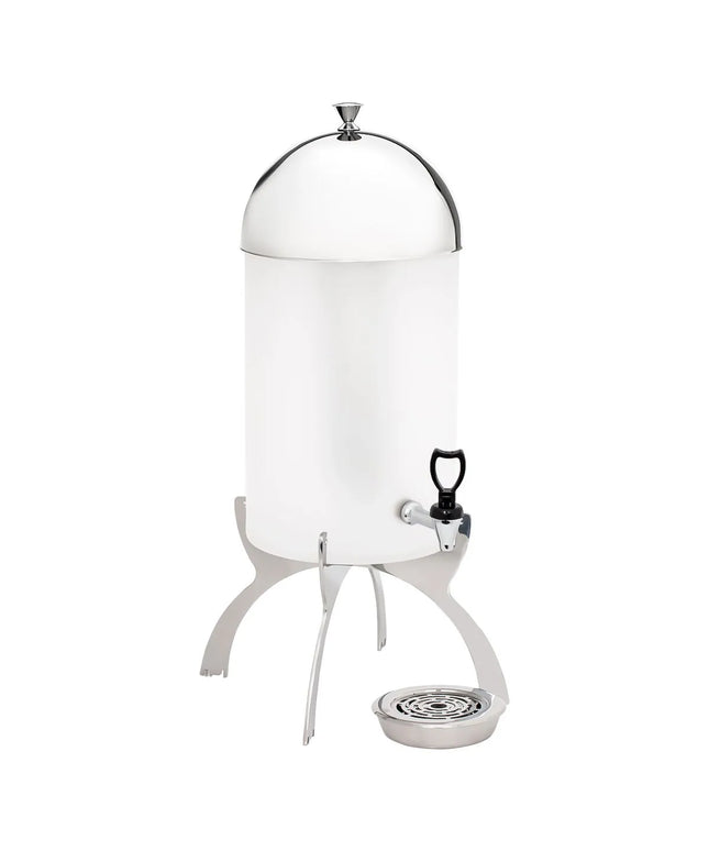 GGM Gastro Juice Dispenser - polycarbonate tank with tap - 7 Litres - Chrome - incl. drip tray